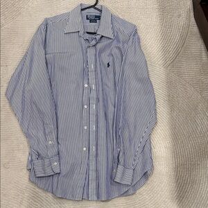 Polo by Ralph Lauren Navy & White Pinstripe Dress Shirt
